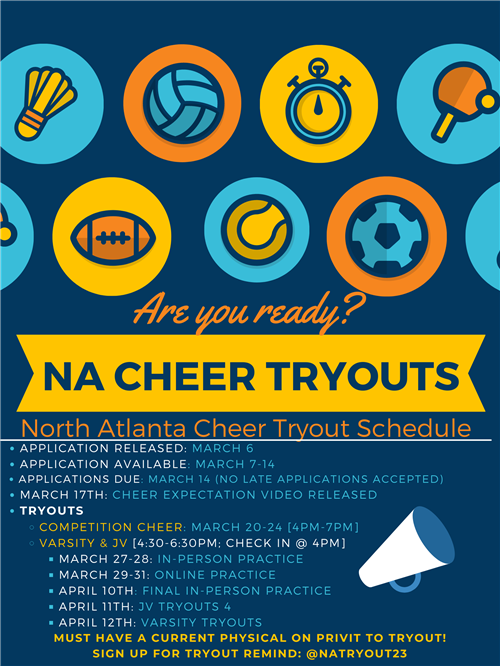 Cheer tryout flyer